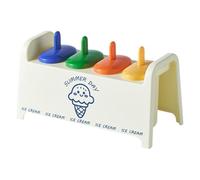 Stampi per ghiaccioli arcobaleno Stampi per ghiaccio per feste sicure con funzione Easy Demold e protezioni antigoccia riutilizzabili Stick per salutari