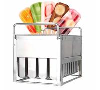 Stampi per ghiaccioli con manico liscio e coperchio intatto per succhi di frutta fatti in casa, yogurt e budino