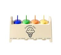 Stampi per ghiaccioli e gelato arcobaleno, facili da decomporre con bastone, per bambini e famiglie