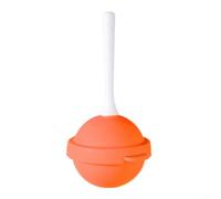 Stampi per ghiaccioli fai da te in silicone per dessert a casa, per creare lecca-lecca e dolcetti allo yogurt con design facile da rimuovere (arancione)