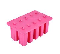 Stampi per ghiaccioli in silicone alimentare con antiaderente a rilascio fa (Rosa)