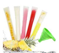Stampi per Ghiaccioli,Sacchetti Ghiaccioli Gelato,Sacchetti per Popsicle,Sacchetti per Muffe Ice Popsicle,per DIY Snack Yogurt Frullati Gelato