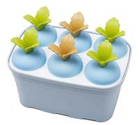 stampi per ghiaccioli, Stampo for ghiaccio rotondo in vaso, stampo for a sei griglie, for a forma di pianta, fai da te in plastica(D)