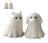 Stampi per Halloween Animal Ghost Candle Mold, Cat Dog Resin Casting Ghost Silicone Molds, DIY Scented Candle Mold for Halloween Soap Molds, Resin Crafts (2 pezzi)