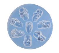 Stampi per nail art in silicone assortiti per nail art, stampo sfaccettato in resina di cristallo per pietre preziose