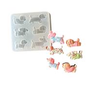 Stampi per orecchini e collane in resina a forma di cane fatti a mano accessori in silicone stampi per gioielli per ciondoli gioielli in silicone