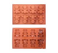 Stampi Per Orsi Da 2 Pezzi, Stampi Per Cartoni Animati Divertenti, Stampi In Silicone, Stampi Carini, Strumenti Per La Cottura