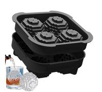 Stampi per palline di ghiaccio per Whisky - Stampo in silicone per congelatore a 4 forme di golf,Grande forma a sfera di ghiaccio rotonda,Per Tequila Vodka Succo di frutta gelatina al cioccolato alla