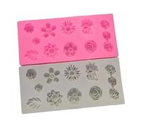 Stampi Per Pasta Di Zucchero 2Pcs Rosetta Torta Stampo In Silicone Fondente Stampo Strumenti Di Cottura Fai Da Te