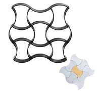 Stampi per Pavimentazione,Stampi per Cemento FAI DA TE Plastic Pavement Brick Concrete Stepping Steping Steping Muffa for pavimentazione stradali(50X50cm)