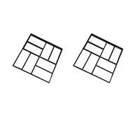 Stampi per Pavimentazione,Stampi per Cemento Stampo Stampi for calcestruzzo stradale Giardino Giardino Giardineria Giardinaggio Stampi for utensili verdi for calcestruzzo(C 2pcs)