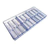 Stampi per pillole a forma di capsula ovale per cioccolato, stampo in silicone con 18 cavità, stampi per pillole in silicone trasparente, stampo per pillole fai da te, vassoio per caramelle,