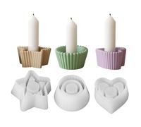 Stampi per Portacandele in Silicone, 3 Pezzi Stampo Portacandela in Resina Epossidica, Riutilizzabili Stampi Candeliere, per Decorazioni Fai Da Te per la Casa, Aromaterapia, Regali