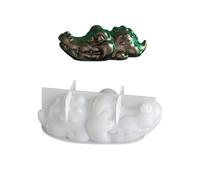 Stampi per rinoceronti in silicone per l'arte della resina epossidica Stampi creativi per animali per decorazioni per le case e design regalo Stampi in resina siliconica per resina epossidica