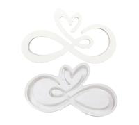 Stampi per San Valentino Stampi in Silicone a forma di cuore Stampi in Silicone Gessi in resina epossidica Ornamento Cuore in Silicone Gessi Ornamento Cerotti per Festa