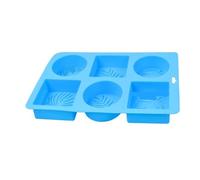 Stampi per sapone in silicone Stampi for sapone in silicone a 6 cavità con motivi misti in pizzo, ideali for la produzione fai da te di saponi rettangolari e for decorazioni for casa(Bule Leaf)