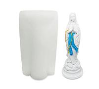 Stampi per sapone in silicone vergine fai da te 3D con statua di padre Cristo in resina epossidica stampi per sapone fatti a mano stampi per mousse torta stampo chiesa stampi in silicone per