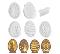 Stampi per sapone pasquale in silicone, cozze di Pasqua in silicone | Stampo per stampaggio pasquale - Stampo in silicone cavo e gesso, contenitore per cemento pasquale, stampo in colata in resina