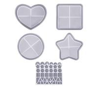 Stampi Per Sottobicchieri La Fusione Resina Silicone A Mosaico Decorazioni Case Casa A Base Epossidica Stampi In Resina A Coater Set Quadrato Round