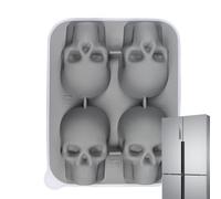 Stampi per - Stampo per con teschio 3D facile da allentare | Stampo per congelatore in silicone a 4 cavità per whisky, cocktail, bevande al tè, feste in famiglia, intrattenimento