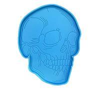 Stampi per Teschio in Resina Epossidico per Casting per Coppa Titolare Della Stuoia Halloween Home Decor Silicone per/resina epossidica/Casting con Supporto Silicone per Kit Rotondo Rettangolo