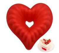 Stampi per torta a forma di cuore, stampo per cheesecake a cuore 3D, stampi in silicone antiaderente per torta 9, 1x8, 7x3, 4 per compleanno