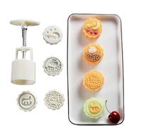 Stampi per torte di luna, 50 g, 4 pezzi, stampini per torte di luna, stampini per torte di luna, pressa a mano per torte di luna fai da te, decorazione per festival di metà autunno
