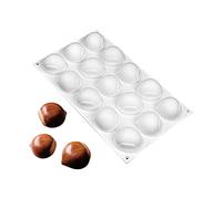 Stampi per torte in mousse francese in silicone, stampo per candele di sapone al cioccolato fai-da-te 3D Bakeware, 15 fori castagna cinese