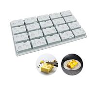 Stampi per torte in mousse francese in silicone, stampo per candele di sapone al cioccolato fai-da-te 3D, 20 fori formaggio