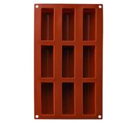 Stampi per torte in silicone per cuocere le forme,Stampi per cioccolato in silicone | Stampi in silicone per barrette energetiche e proteine a 9 cavità | Stampi in silicone per alimenti coppia