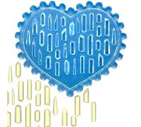 Stampi per unghie 3D in silicone, forme di temi floreali, texture in silicone per estetiste e studenti, forme di fiori in silicone