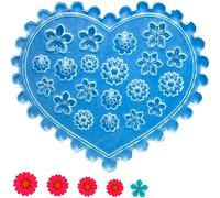 Stampi per unghie 3D in silicone, forme di temi floreali, texture in silicone per estetiste e studenti, forme di fiori in silicone