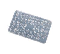 Stampi per unghie in silicone per accessori artistici a tema floreale, stampo decorativo in silicone adatto per vari tipi di nail art design in rilievo