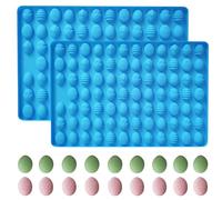 Stampi per uova di Pasqua e cioccolato, stampi in silicone per uova di Pasqua, 72 stampi in silicone a forma di uovo, mini stampo gommoso per caramelle, biscotti, gelatine, dolcetti per