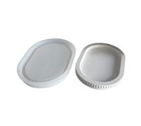 Stampi per vassoi in silicone per perline rotonde stampi in resina stampi in resina piastra di stoccaggio fatta a mano per la creazione di perline rotonde stampi in silicone ovale calcestruzzo