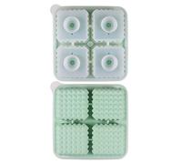 Stampi Per Vassoio Cubo Ghiaccio In Silicone 4 Budini Piazzati Quadrati Stampi Torta Cioccolato Che Decorano Lo Strumento Vassoio Cubetti Ghiaccio