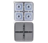 Stampi Per Vassoio Cubo Ghiaccio In Silicone 4 Budini Piazzati Quadrati Stampi Torta Cioccolato Che Decorano Lo Strumento Vassoio Cubetti Ghiaccio