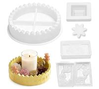Stampi Portacandele Calendario Avvento, Stampi per Resina per Candele Lanterne Natalizie, Stampi in Silicone Portacandele Avvento per Festivo Decorativo