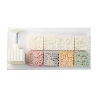 Stampi quadrati per biscotti a forma di coniglio, stampini per biscotti a forma di coniglio, stampino per biscotti con motivo quadrato per dolci