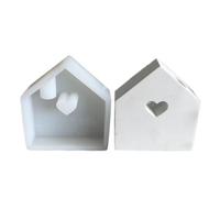 Stampi Resina Artigianale Facilmente Stampi Demotivi Silicone Grazioso Candelaio A Forma Casa Per Candelabri Stella A Forma Stampo