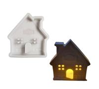 Stampi riutilizzabili in silicone a forma di casa di neve per appassionati di produzione manuale e attività familiari