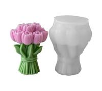 Stampi riutilizzabili in silicone per fiori flessibili per la produzione di decorazioni per la casa, forma a candela