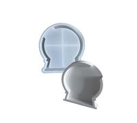 Stampi rotondi flessibili per luce notturna Stampi per progetti creativi Stampi Supporto Stampi Texture in silicone Accessori per la produzione a mano Stampo per incorporare la luce LED