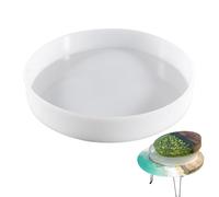 Stampi rotondi in silicone: stampo in resina a specchio grande, superficie liscia e lucida, vassoio antiaderente durevole, forma flessibile di fusione | Stampo per pannelli epossidici fai da te per la