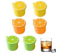 Stampi rotondi per sfere di ghiaccio, vassoio cilindrico professionale, in silicone resistente, per congelatore, sfere di ghiaccio a lenta fusione per whisky e cocktail, bevande di alta qualità, caffè