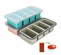 Stampi silicone congelatore con coperchio, set 3, 4 x 250 ml