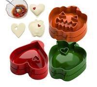 Stampi tascabili, mini stampanti, per l'autunno, per la cottura di Halloween, per torte di mele e dolci a forma di cuore, per torte a mano, potluck e feste