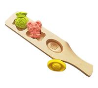 Stampi tradizionali cinesi di metà autunno festival luna torte stampi 2 diversi a forma di fiore in legno stampi fatti a mano strumenti in legno