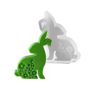 Stampi versatili in silicone a forma di coniglio, riutilizzabili, per Pasqua artistica, conigli, profumati, delicati stampi in resina