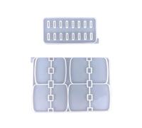 Stampi versatili in silicone per colata epossidica per rack di stoccaggio per trucchi per casa e viaggi e uso professionale forniture artigianali